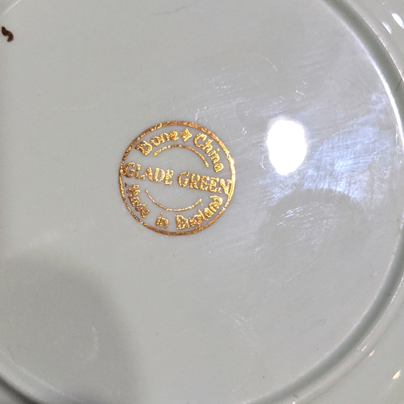 Glade green bone china small plates - Picture 6 of 7